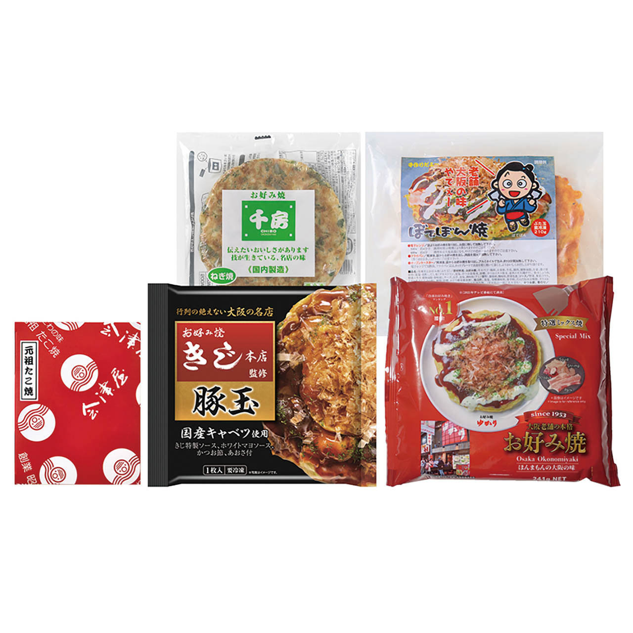 母の日 お好み焼きたこ焼きセット＜5食＞