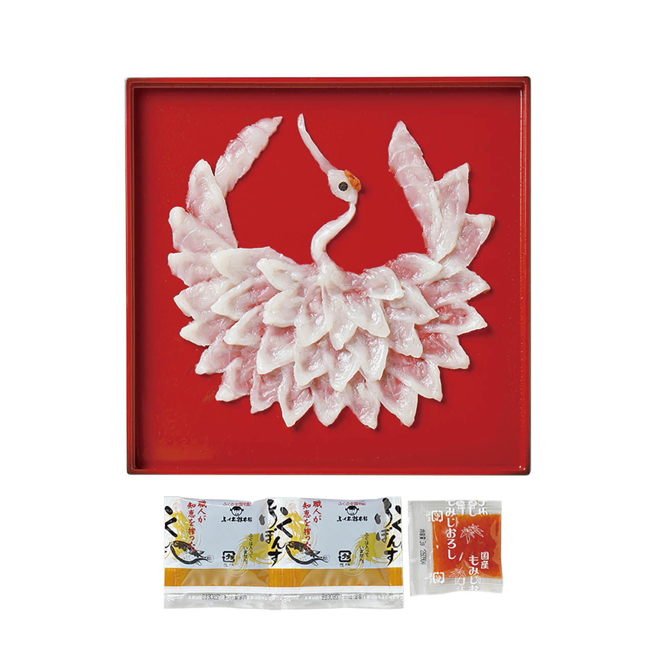 母の日 山口県萩産活〆まふく刺身慶祝鶴（2人前）