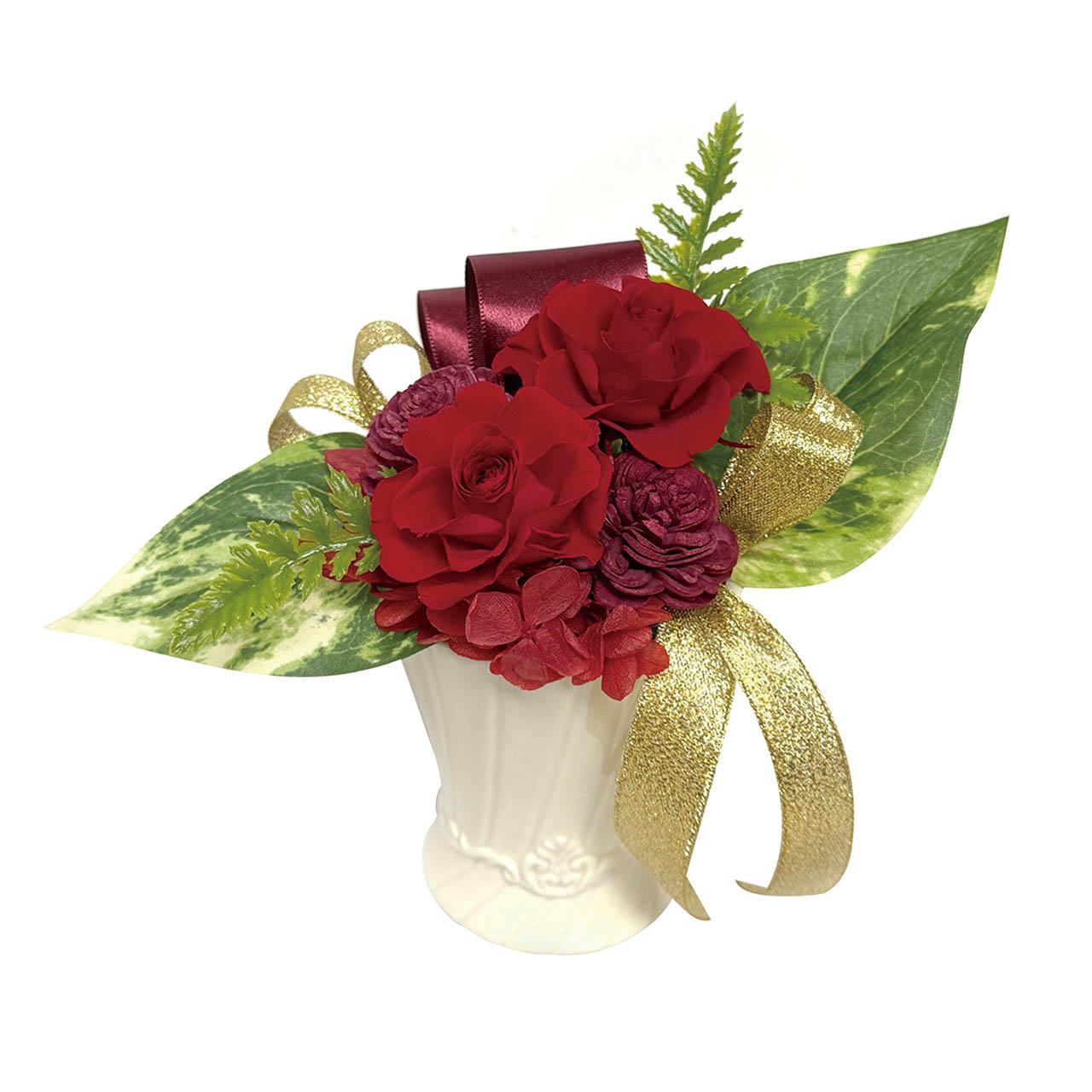 母の日 ギフトアレンジメント　プラージュ　レッド