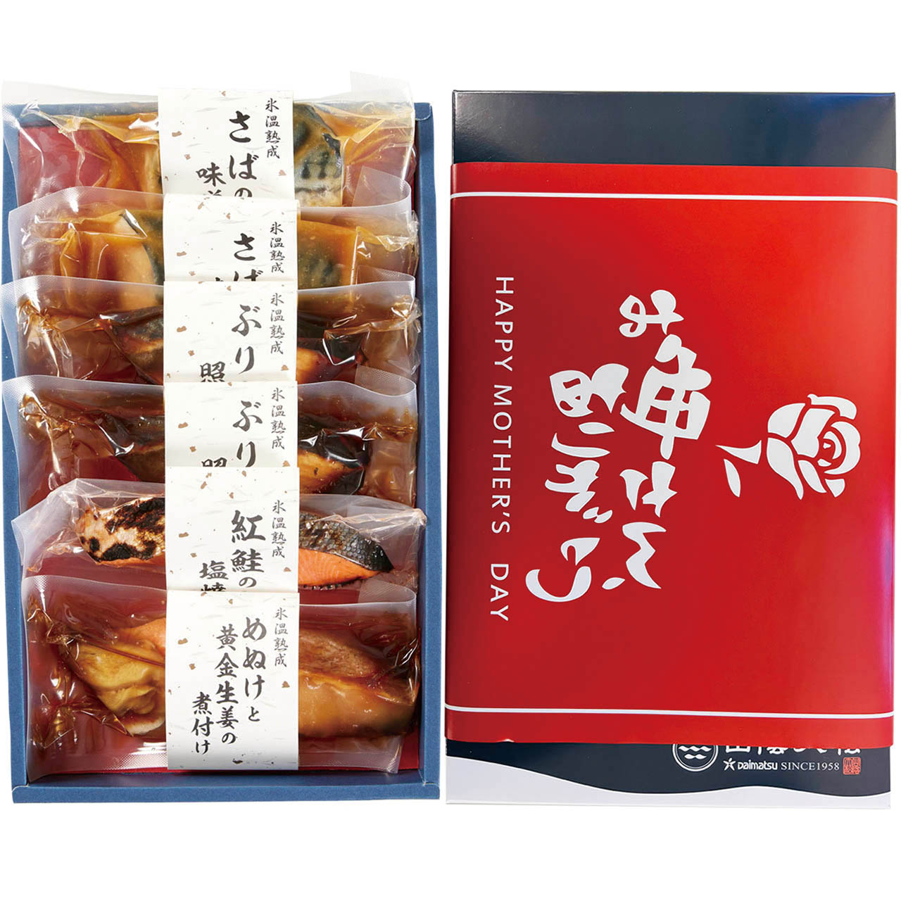（母の日限定包装）氷温熟成煮魚焼魚ギフトセット6切