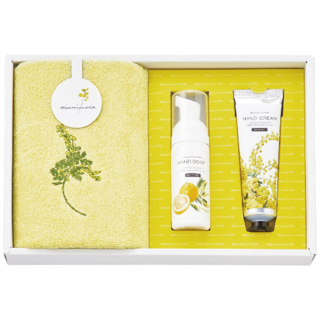 母の日 ウォッシュタオル＆コスメセット クリーム