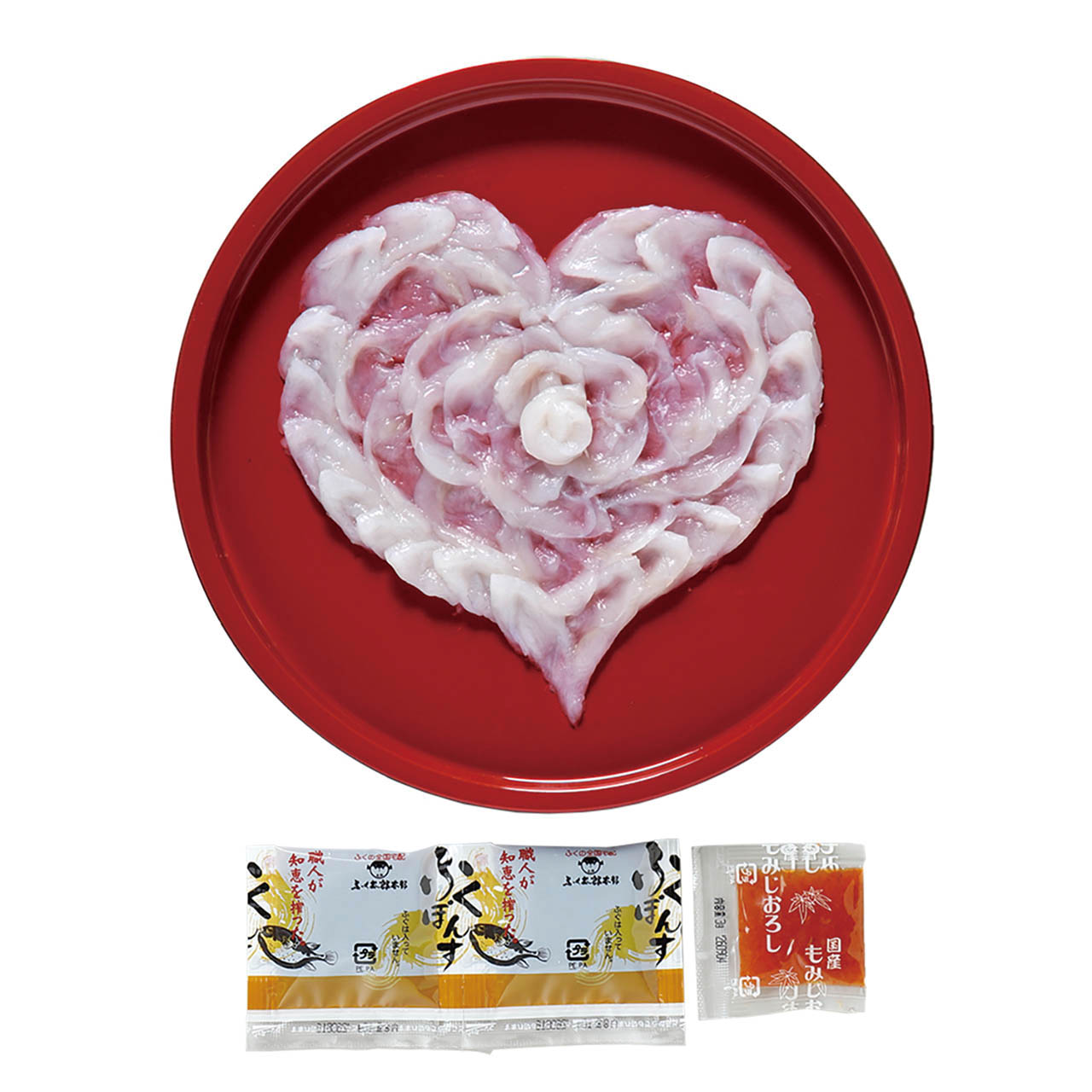 父の日 山口県萩産活〆まふく刺身ハート盛り（２人前）