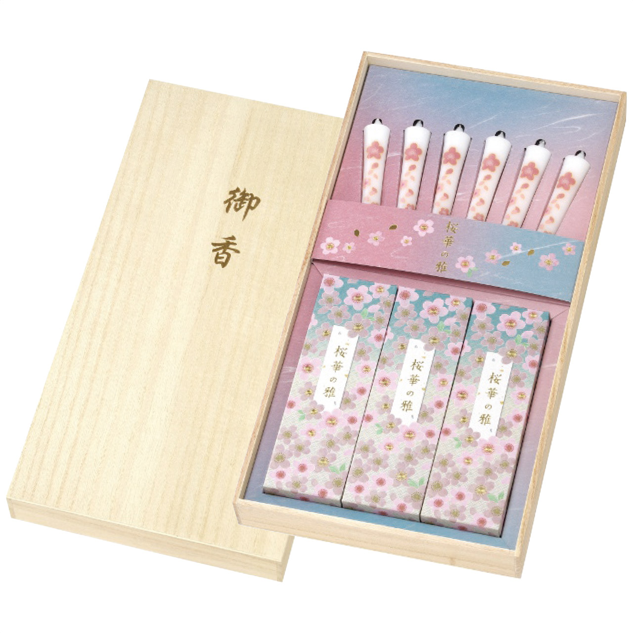 桜華の雅 線香・ローソクセット