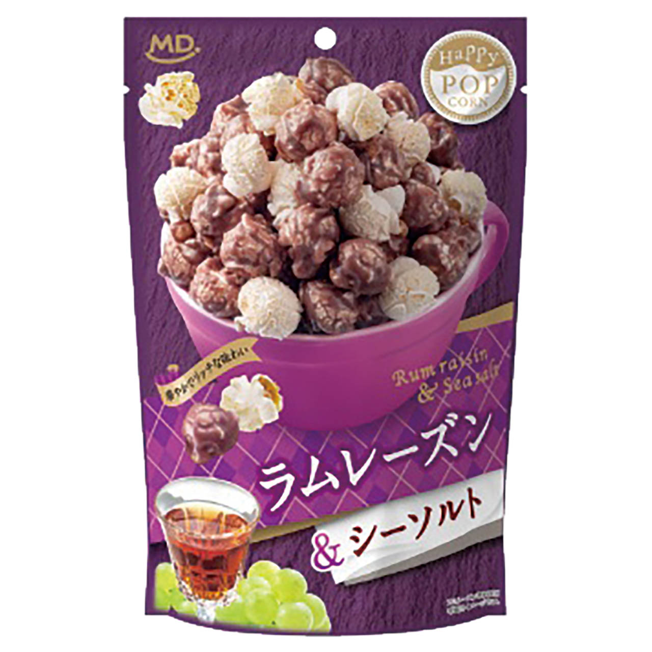 ハッピーポップコーン　ラムレーズン＆シーソルト