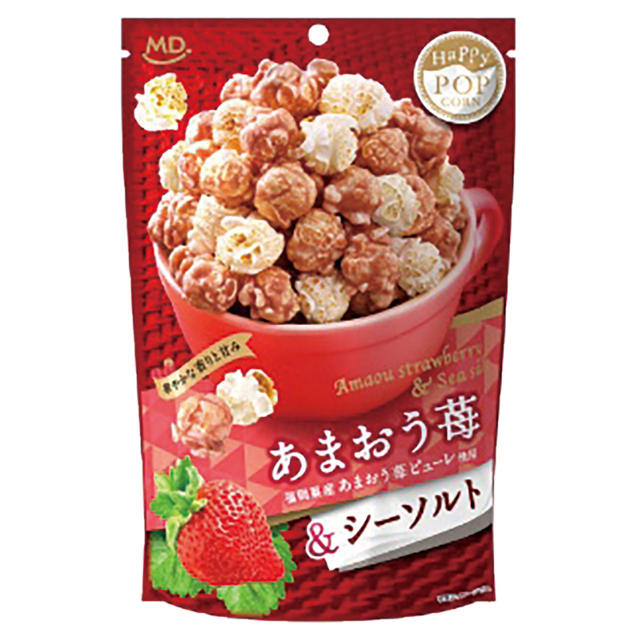 ハッピーポップコーン　あまおう苺＆シーソルト