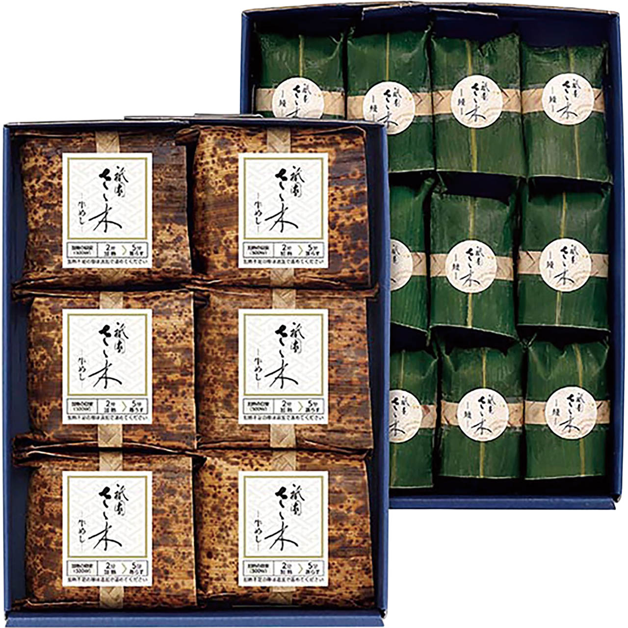 「祇園さゝ木」牛めしとうなぎおこわセット