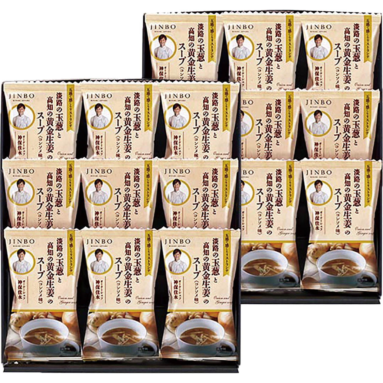 「JINBO MINAMI AOYAMA」淡路の玉葱と高知の黄金生姜のスープ