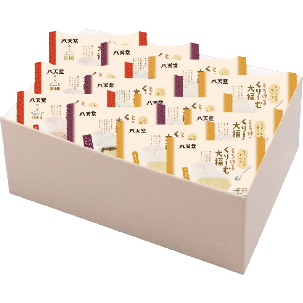 とろけるくりーむ大福3種12個詰合せ