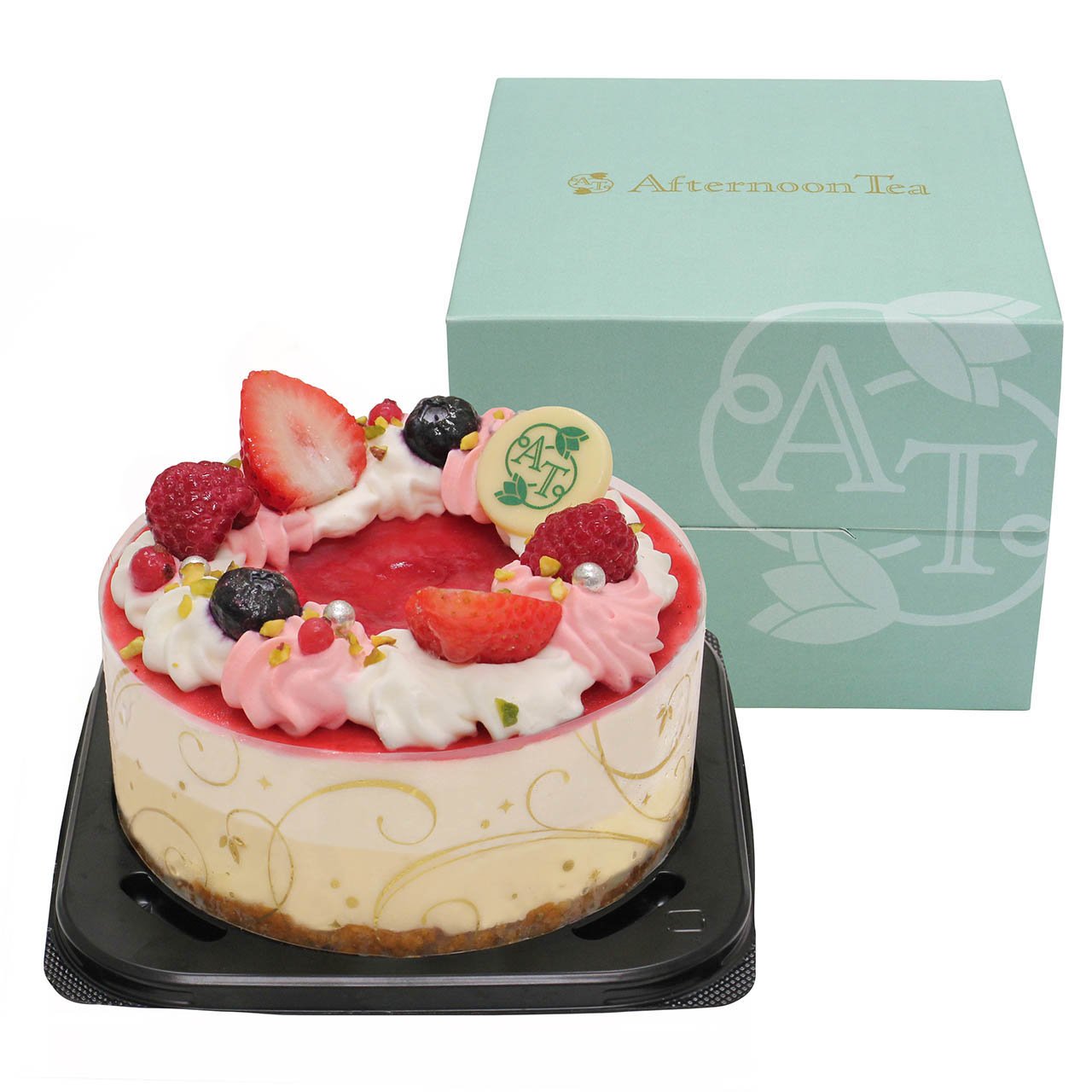 クリスマスカード付 ベリーのアイスケーキ