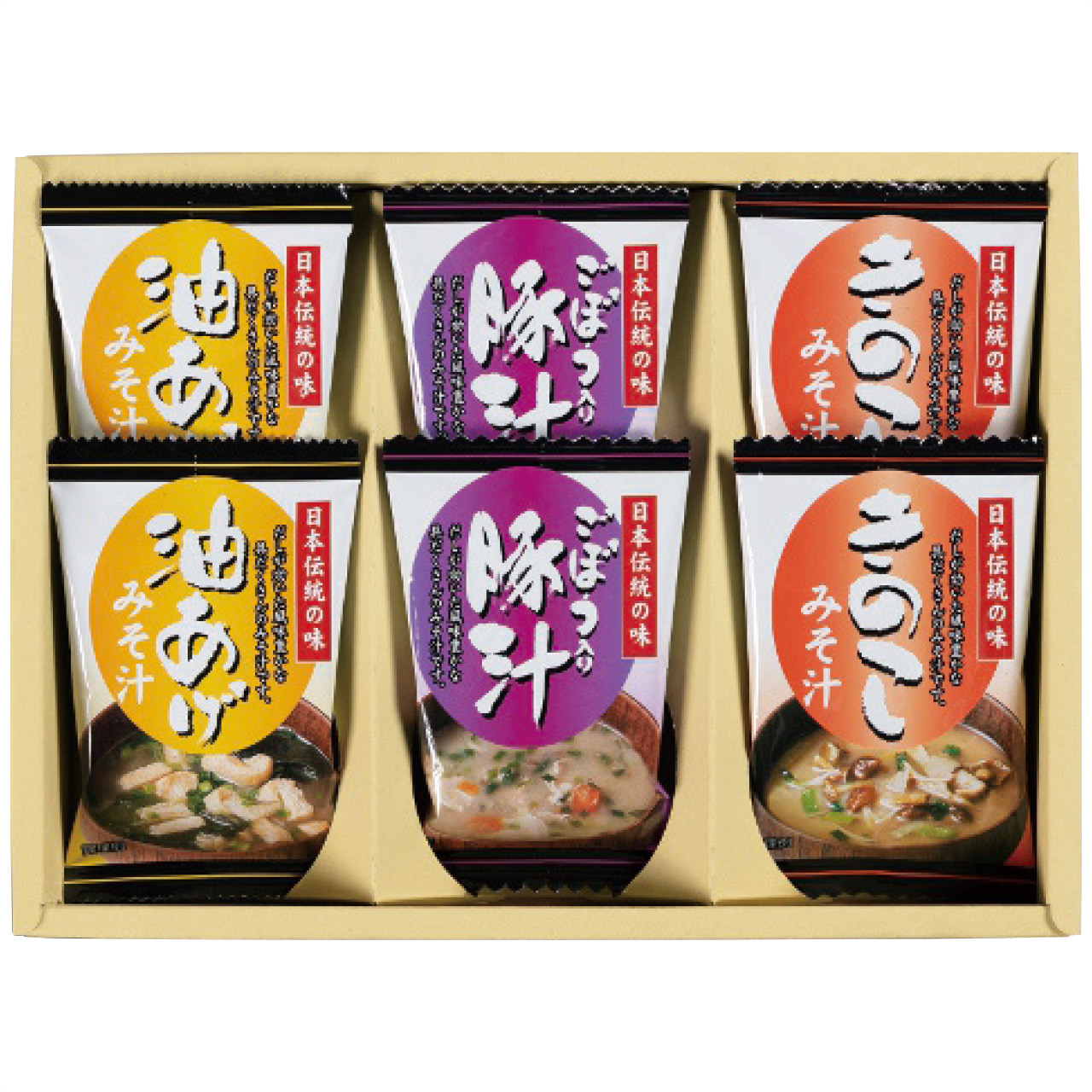 フリーズドライお味噌汁三種の味詰合せ KF-AE