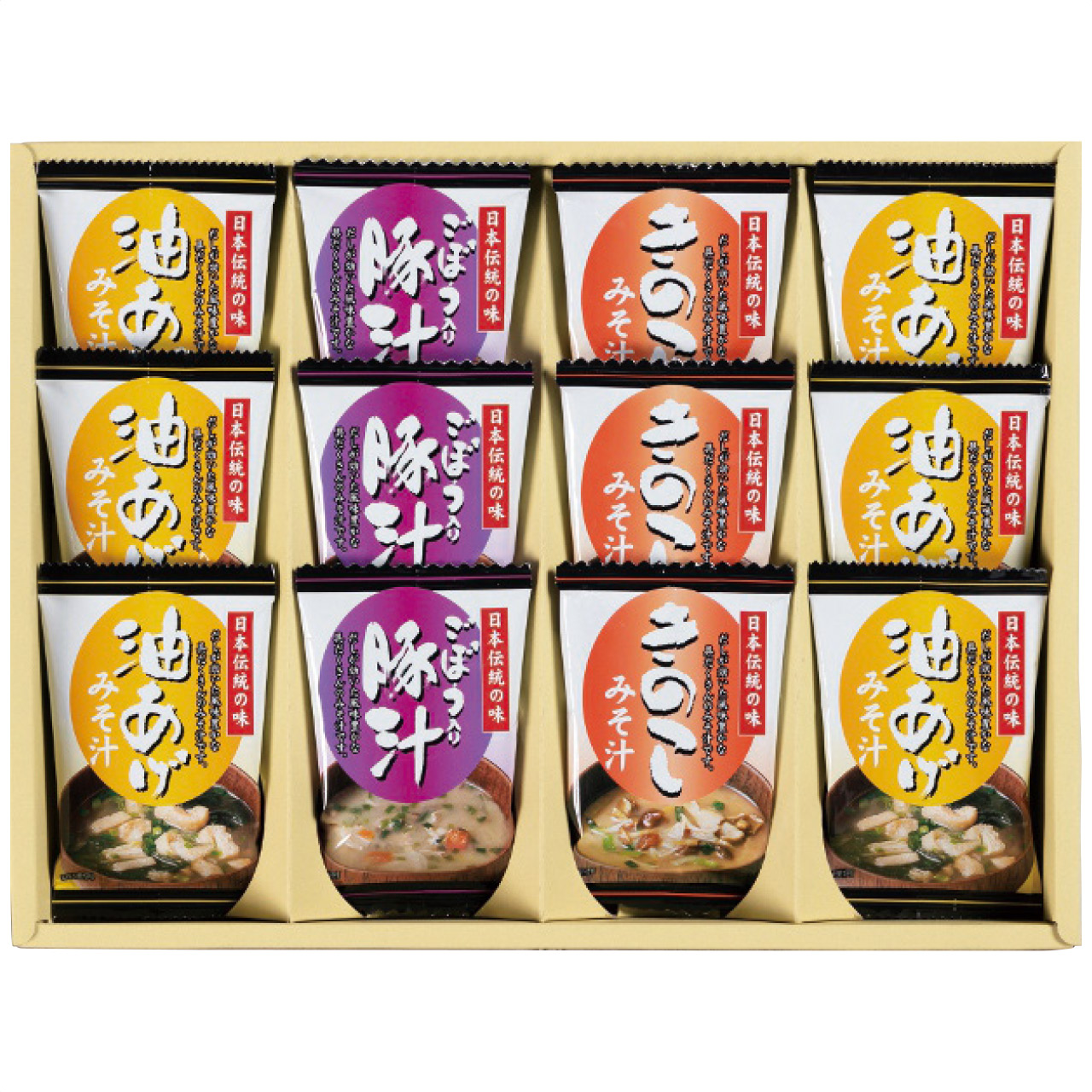 フリーズドライお味噌汁三種の味詰合せ KF-CO