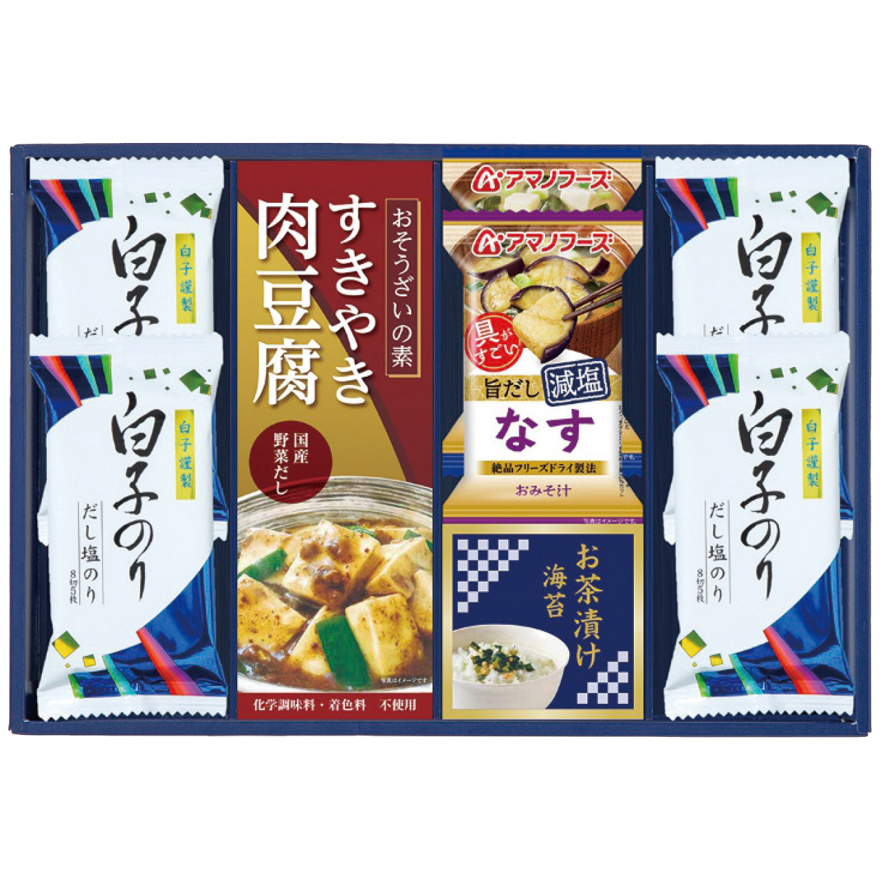 キッコーマン＆アマノフーズ＆白子のり詰合せ 7065-30