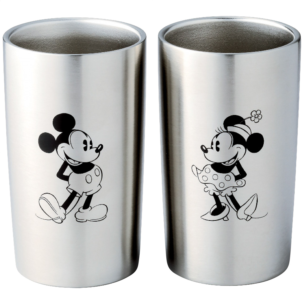 ステンレス真空タンブラーセット300ml(ミッキー＆ミニー)