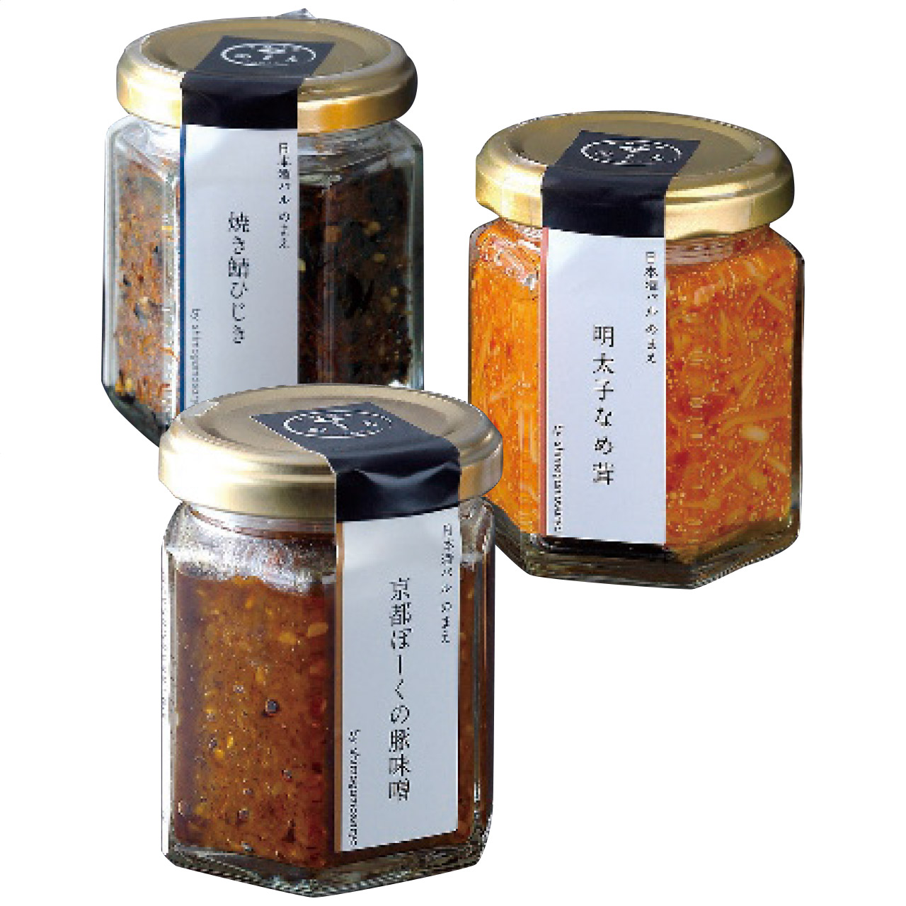 山海の幸 ｢京都ぽーくの豚味噌・焼き鯖ひじき・明太子なめ茸｣ 20019