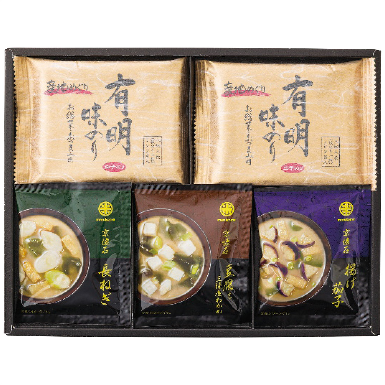 京懐石おみそ汁＆有明味のり詰合せ NF-AOS