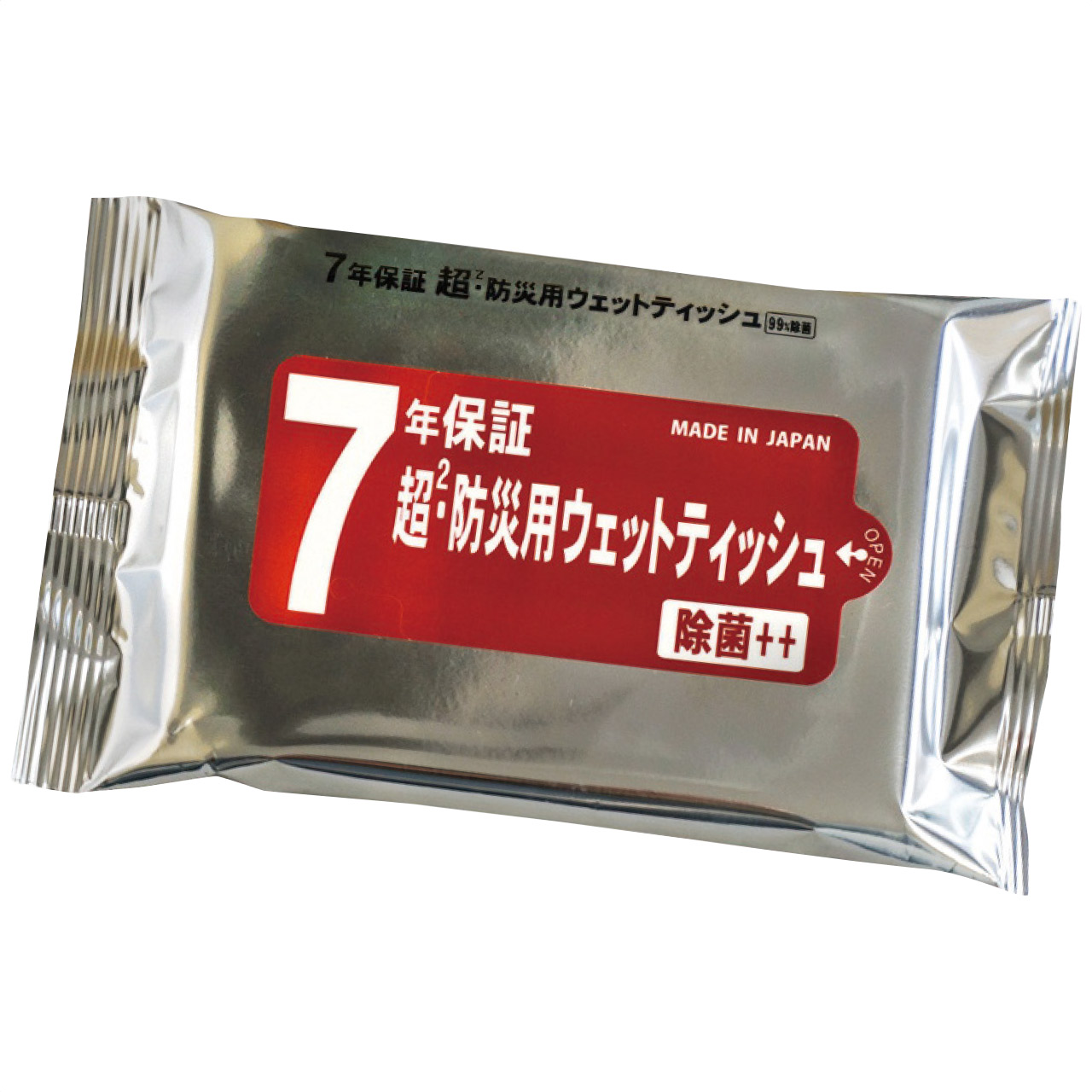 7年保証超防災用ウェットティッシュ除菌20枚