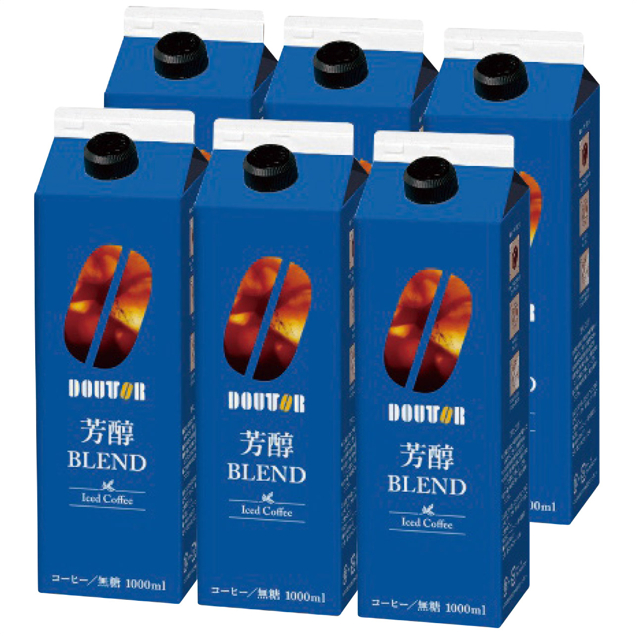 アイスコーヒー無糖(芳醇ブレンド)1000ml×6本