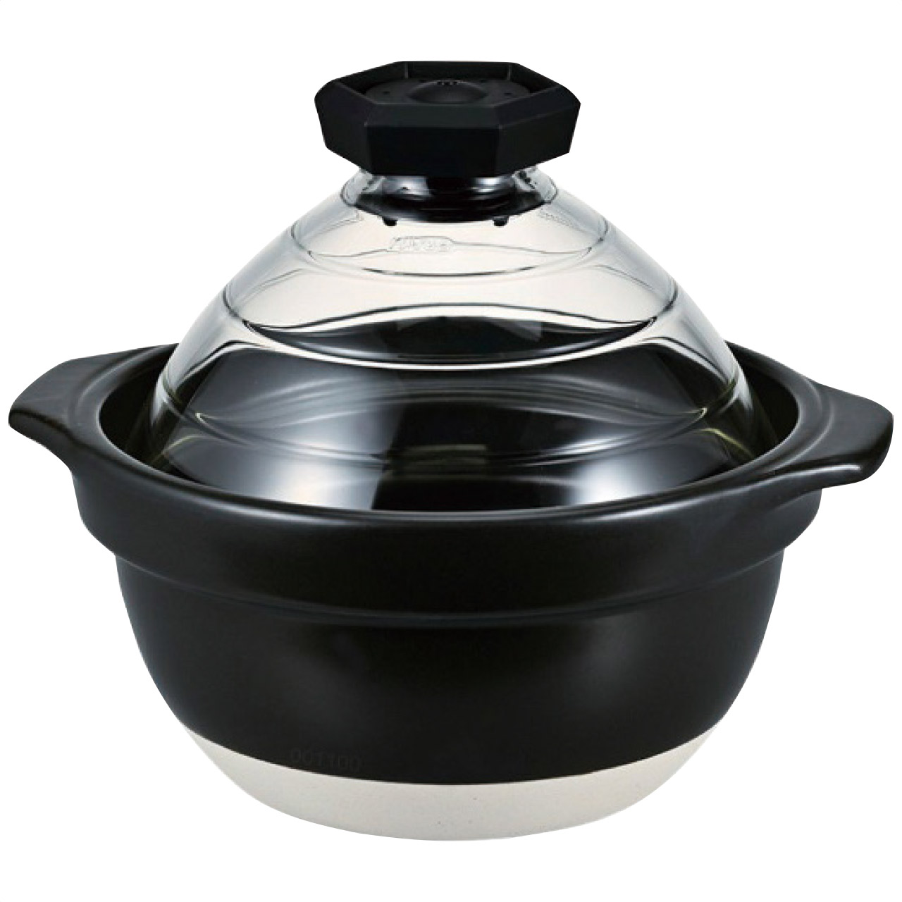 フタがガラスのご飯釜(2～3合炊き)