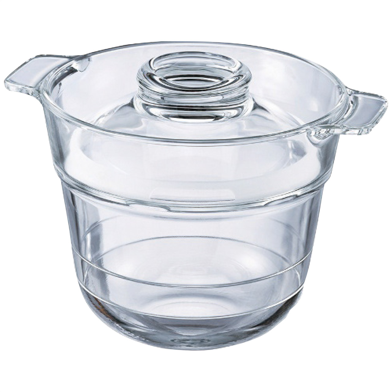 一膳屋 耐熱ガラス製電子レンジ用炊飯器(0.5～1合炊き)