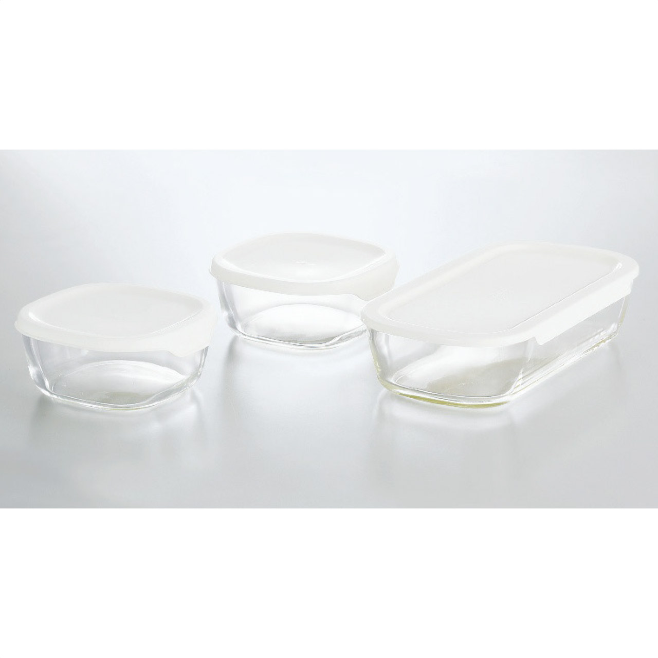 耐熱ガラス製保存容器Sサイズ3点セット