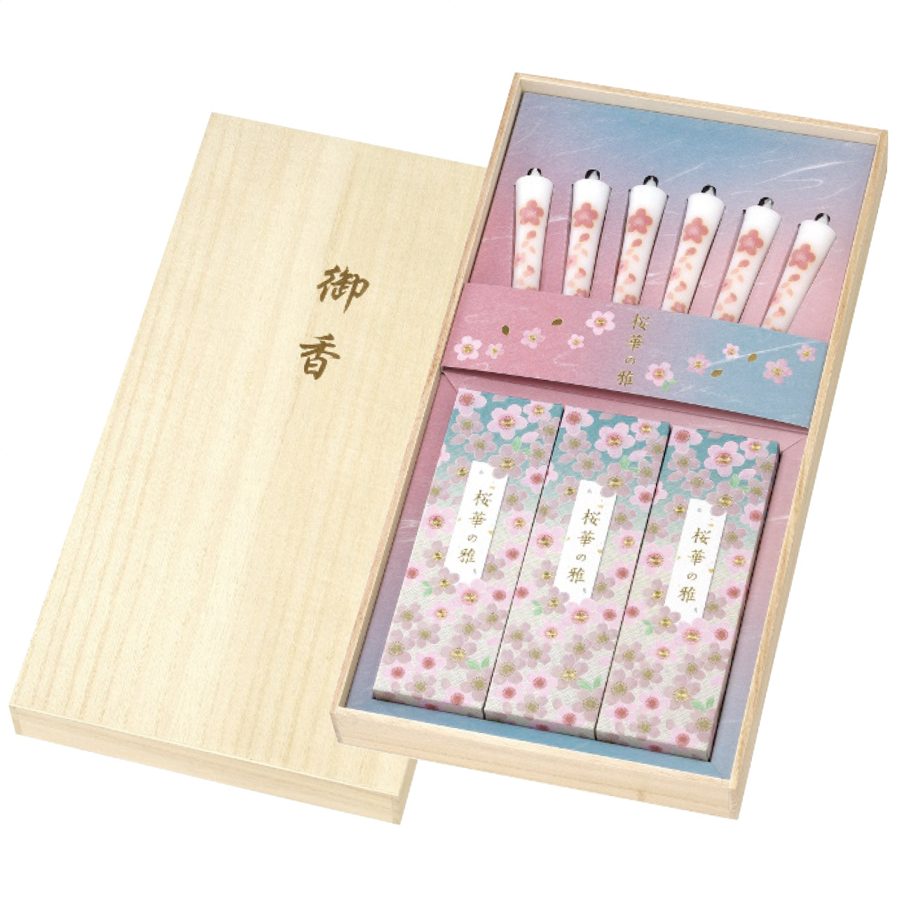 桜華の雅 線香・ローソクセット