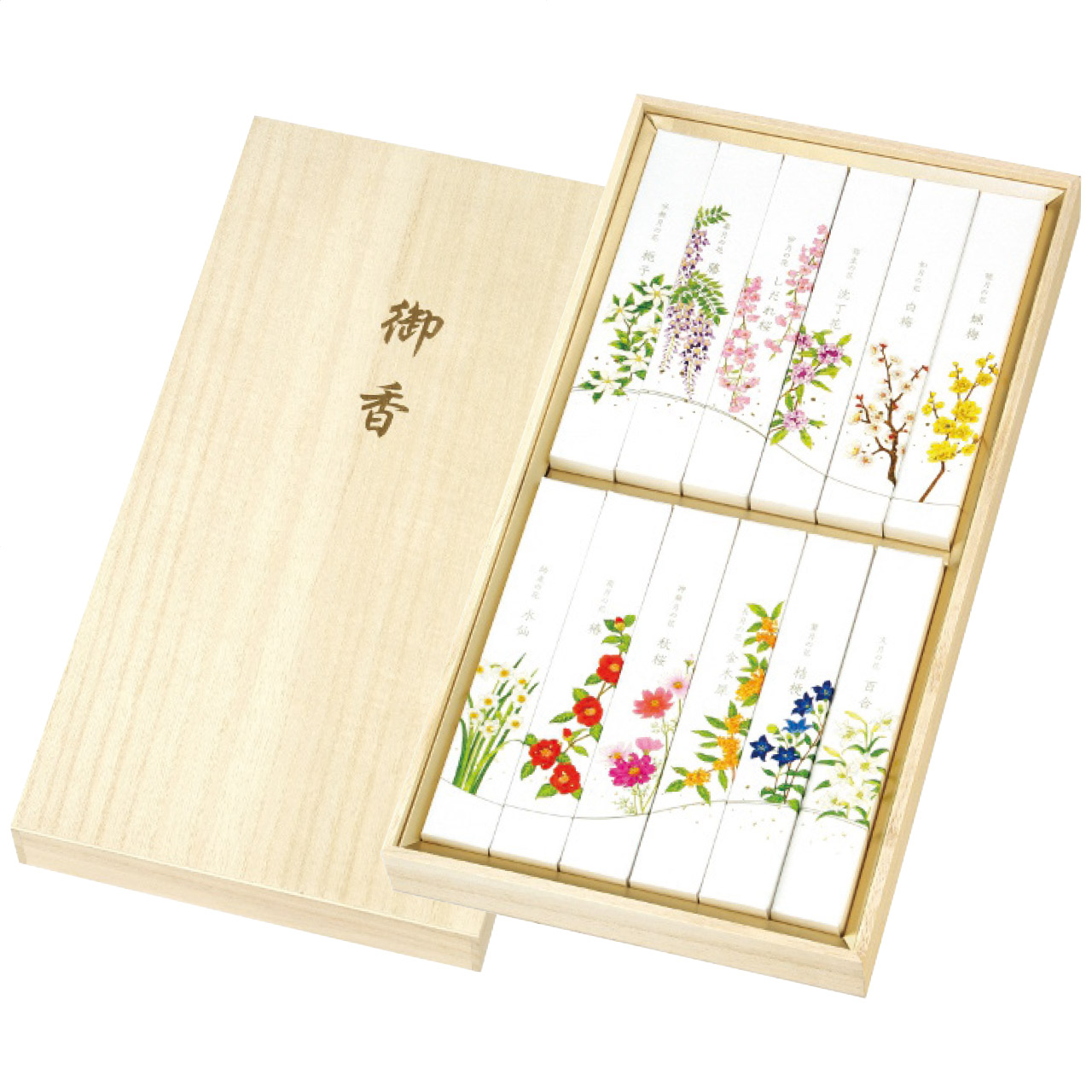 名香月の花 線香12種セット