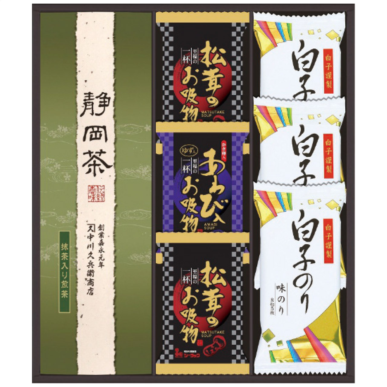 和遊膳 お茶・お吸い物・のり詰合せ WN-30