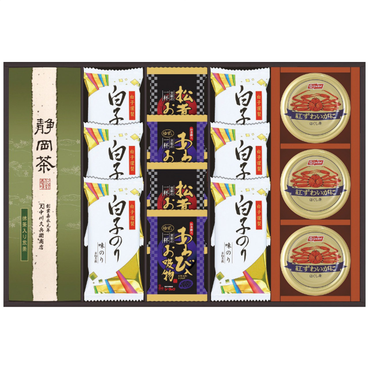 和遊膳 お茶・缶詰・お吸い物・のり詰合せ WNK-80