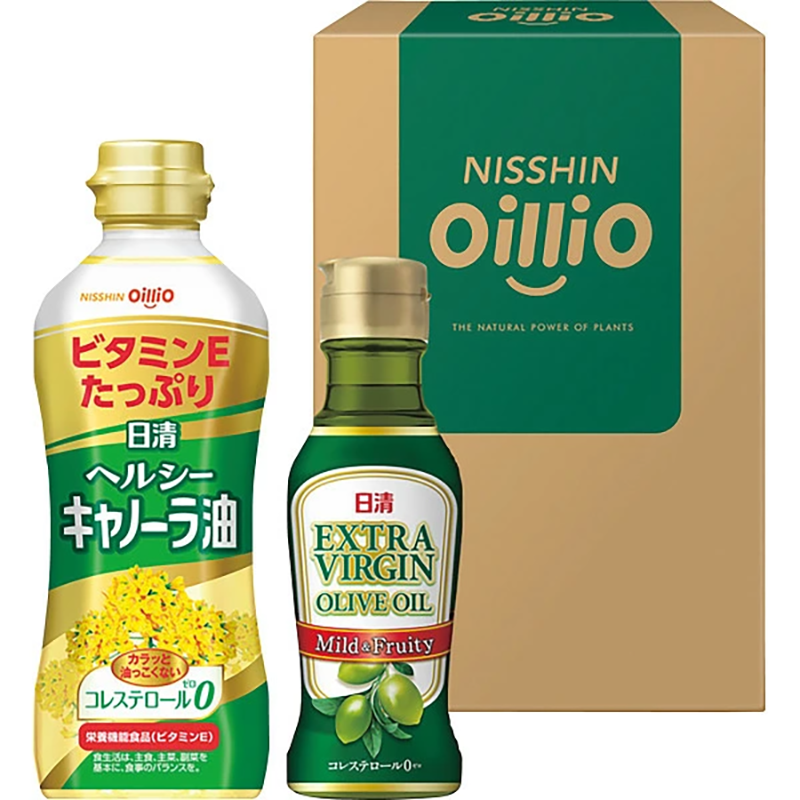 定価1,000円　日清ヘルシーオイル＆ＥＸＶオリーブオイルギフト　※賞味期限2026年10月