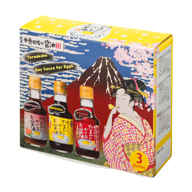 寺岡屋のたまごにかけるお醤油3本セット