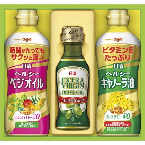 日清ヘルシーオイル＆日清ＥＸＶオリーブオイル　
